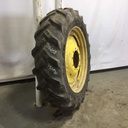 380/80R38 Goodyear Farm DT800 Super Traction R-1W on John Deere Yellow 10-Hole Waffle Wheel (Groups of 3 bolts) 40%