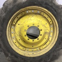 380/80R38 Goodyear Farm DT800 Super Traction R-1W on John Deere Yellow 10-Hole Waffle Wheel (Groups of 3 bolts) 40%