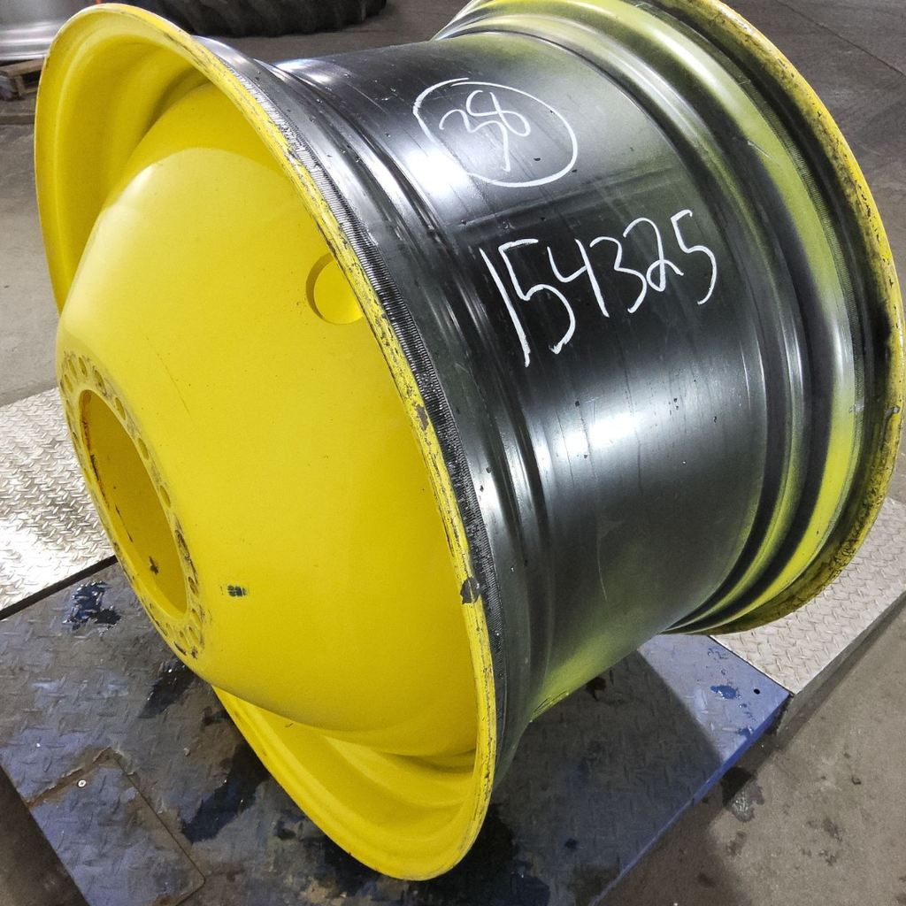 23"W x 38"D, John Deere Yellow 20-Hole Dolly Dual , 16.38" Offset