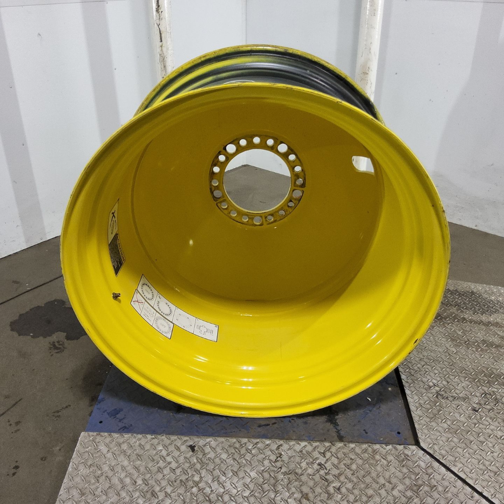 23"W x 38"D, John Deere Yellow 20-Hole Dolly Dual , -16.38" Offset