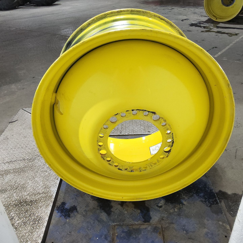23"W x 38"D, John Deere Yellow 20-Hole Dolly Dual , -16.38" Offset