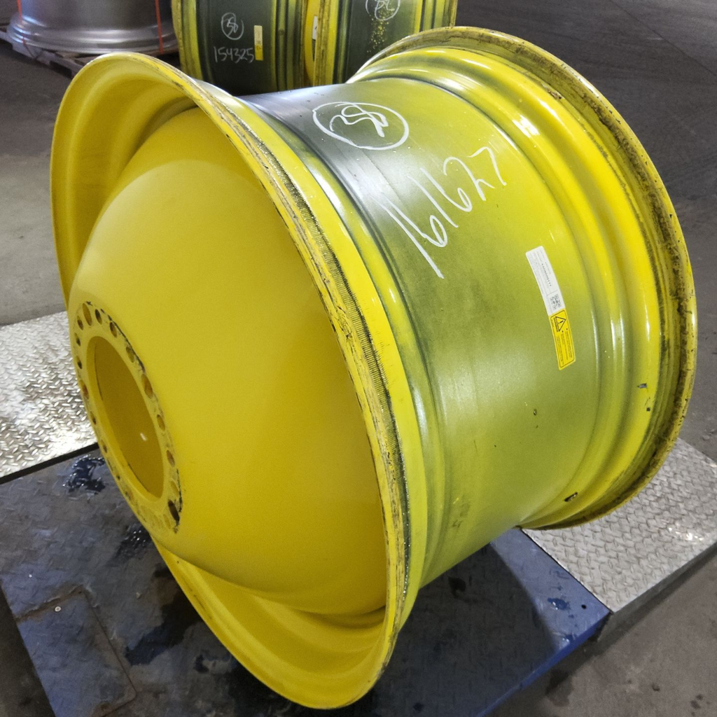 23"W x 38"D, John Deere Yellow 20-Hole Dolly Dual , -16.38" Offset