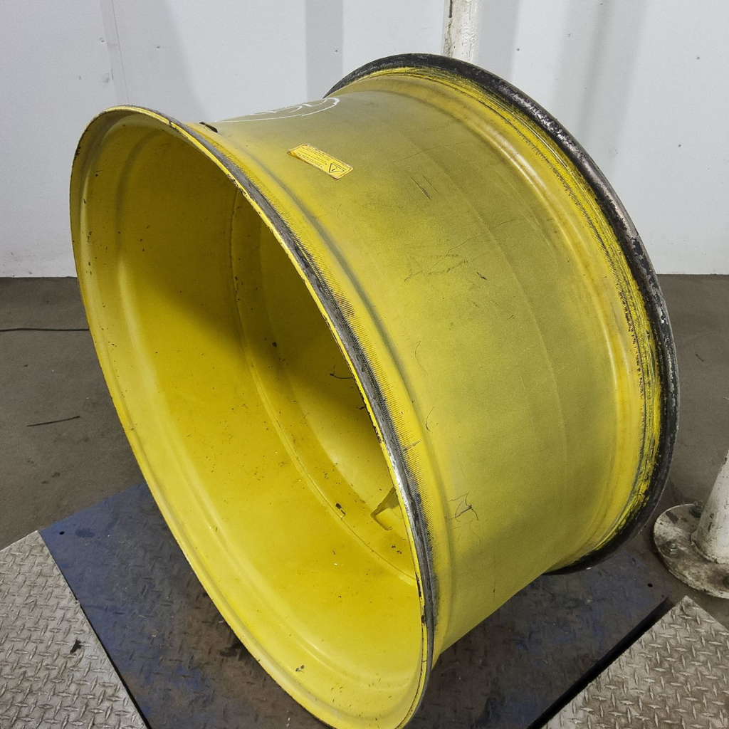 18"W x 38"D, John Deere Yellow 10-Hole Dolly Dual , -13.12" Offset