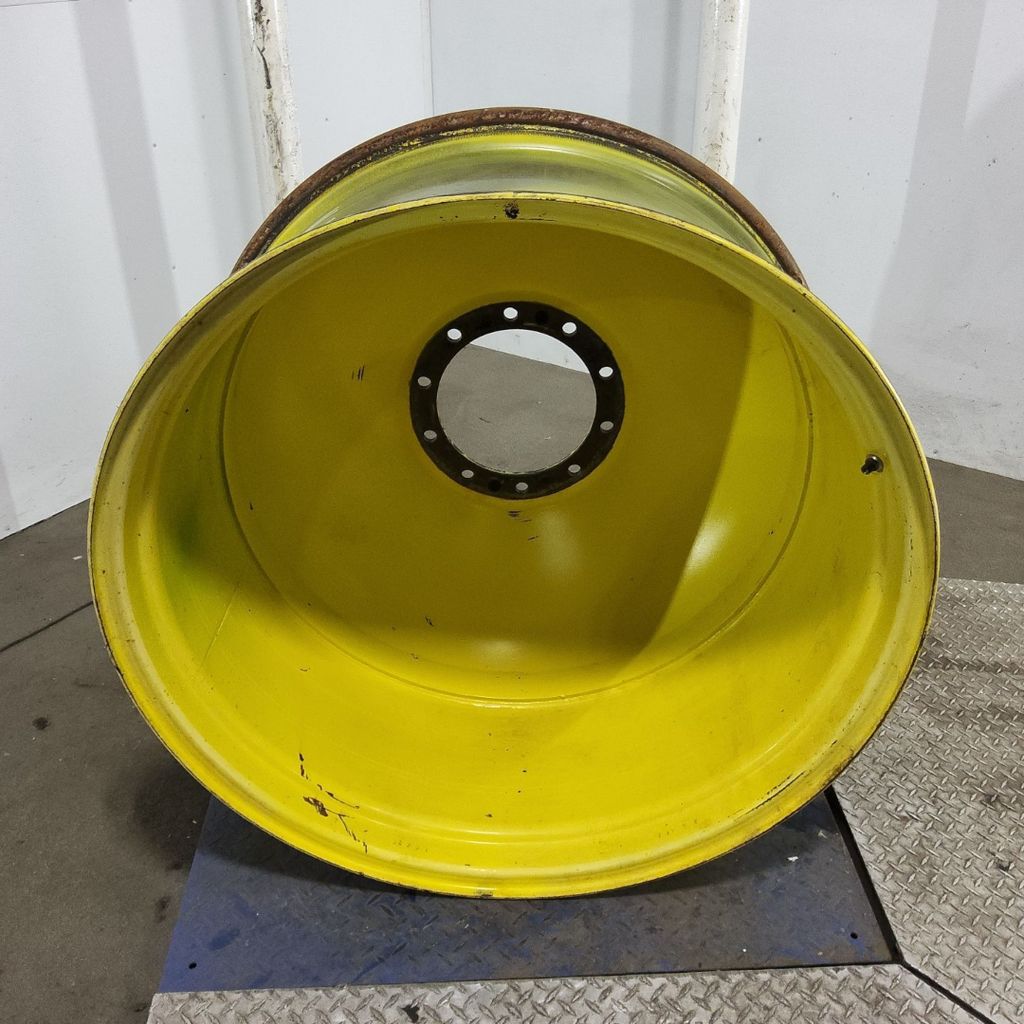 18"W x 38"D, John Deere Yellow 10-Hole Dolly Dual , -15.38" Offset