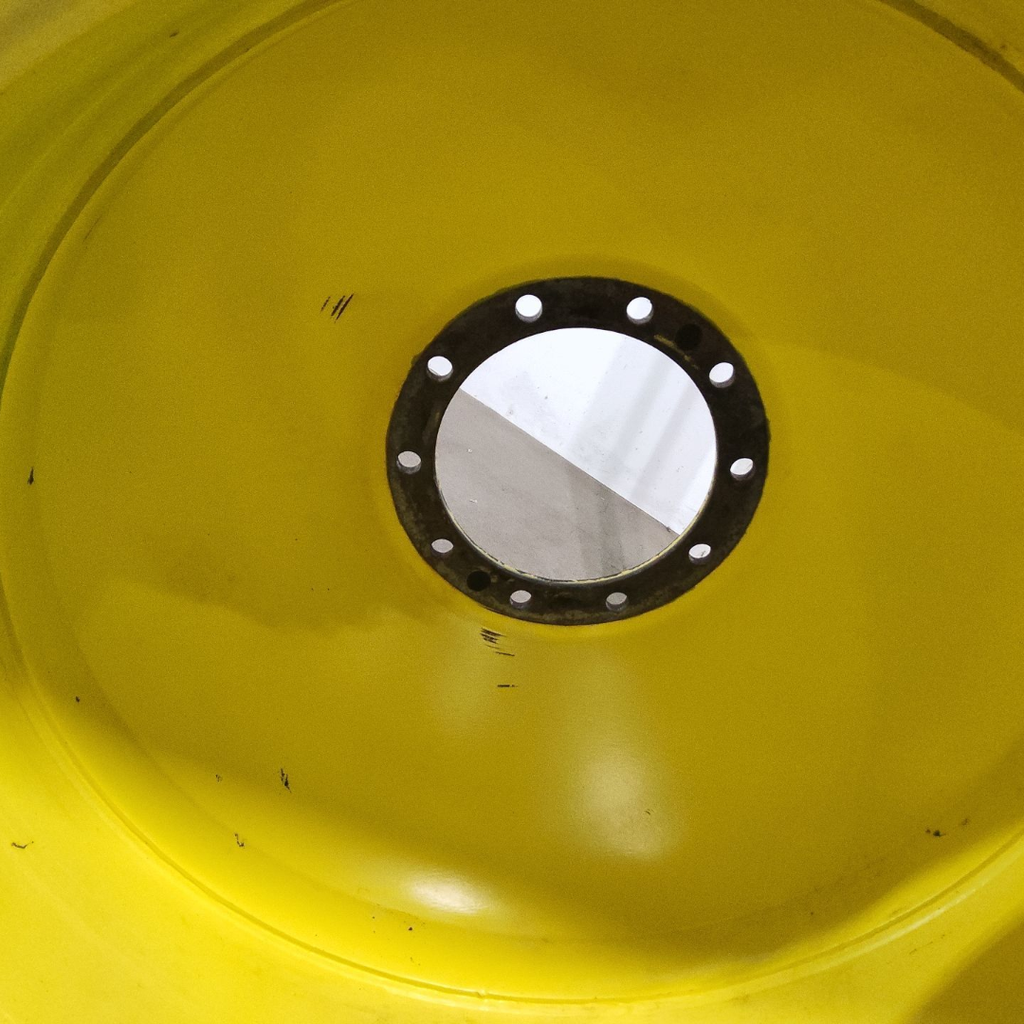 18"W x 38"D, John Deere Yellow 10-Hole Dolly Dual , -15.38" Offset