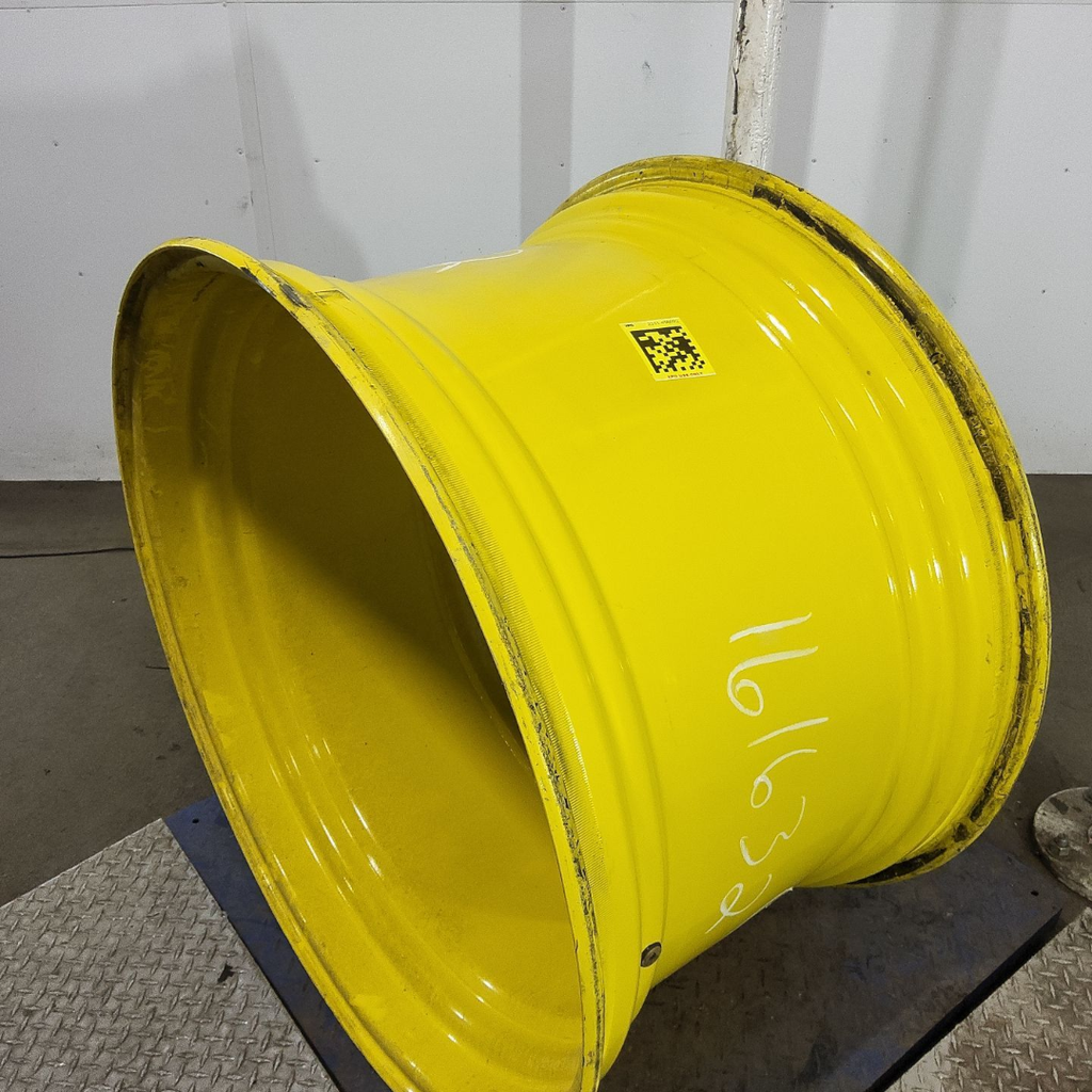 23"W x 38"D, John Deere Yellow 20-Hole Dolly Dual , -16.62" Offset
