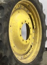 12"W x 38"D Waffle Wheel (Groups of 3 bolts) Rim with 10-Hole Center, John Deere Yellow