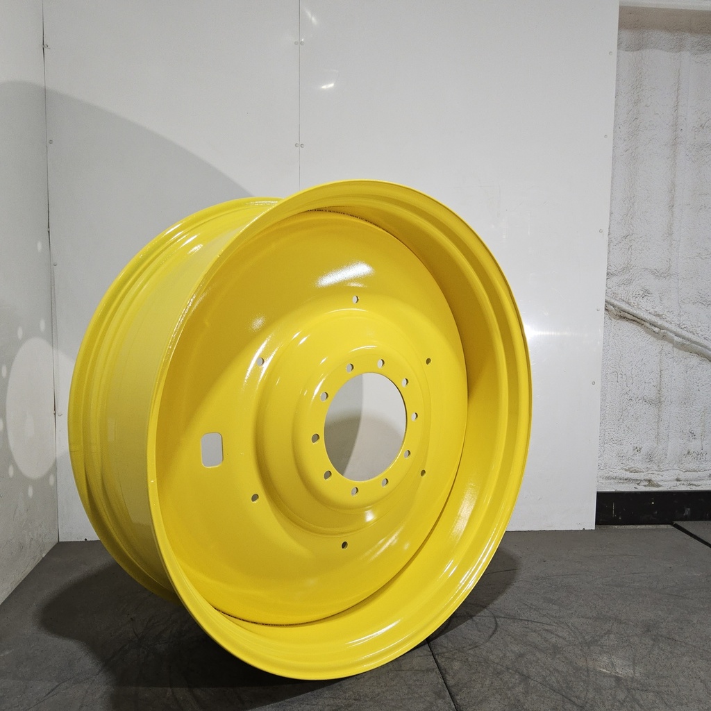 16"W x 46"D, John Deere Yellow 10-Hole Formed Plate , -6.75" Offset