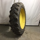 480/80R50 Goodyear Farm DT800 Super Traction R-1W on John Deere Yellow 10-Hole Formed Plate W/Weight Holes 30%