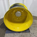 27"W x 38"D, John Deere Yellow 10-Hole Formed Plate , -11.12" Offset
