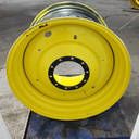 27"W x 38"D, John Deere Yellow 10-Hole Formed Plate , -11.12" Offset