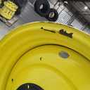 27"W x 38"D, John Deere Yellow 10-Hole Formed Plate , -11.12" Offset