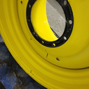 27"W x 38"D, John Deere Yellow 10-Hole Formed Plate , -11.12" Offset