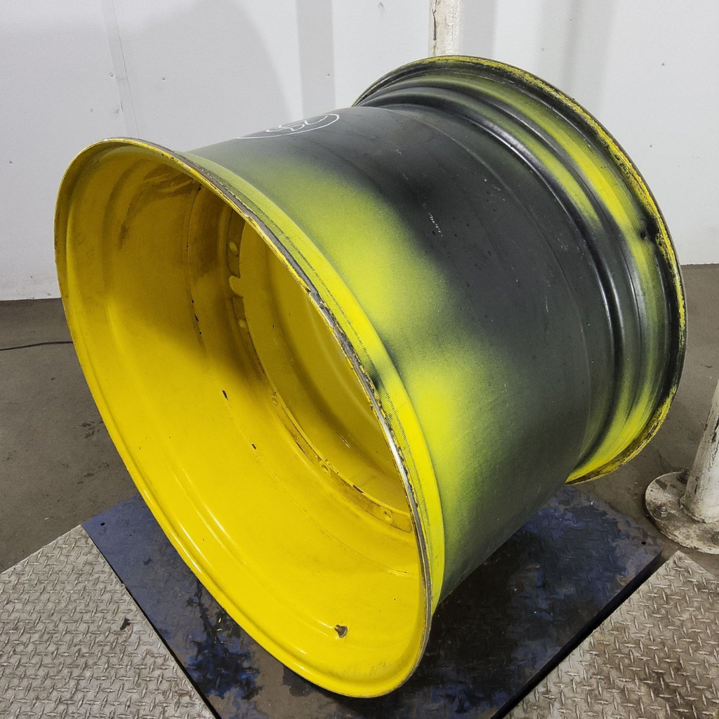 27"W x 38"D, John Deere Yellow 12-Hole Stub Disc , -0.38" Offset