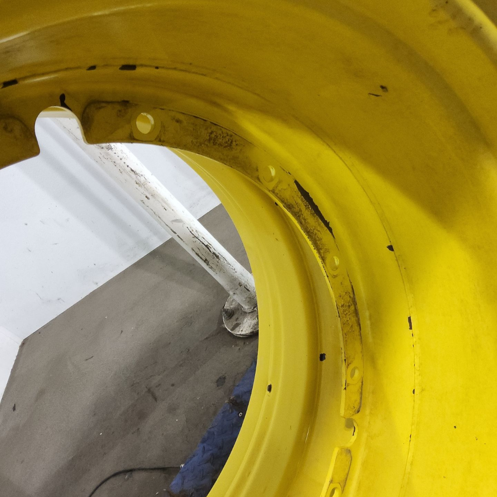 27"W x 38"D, John Deere Yellow 12-Hole Stub Disc , -0.38" Offset