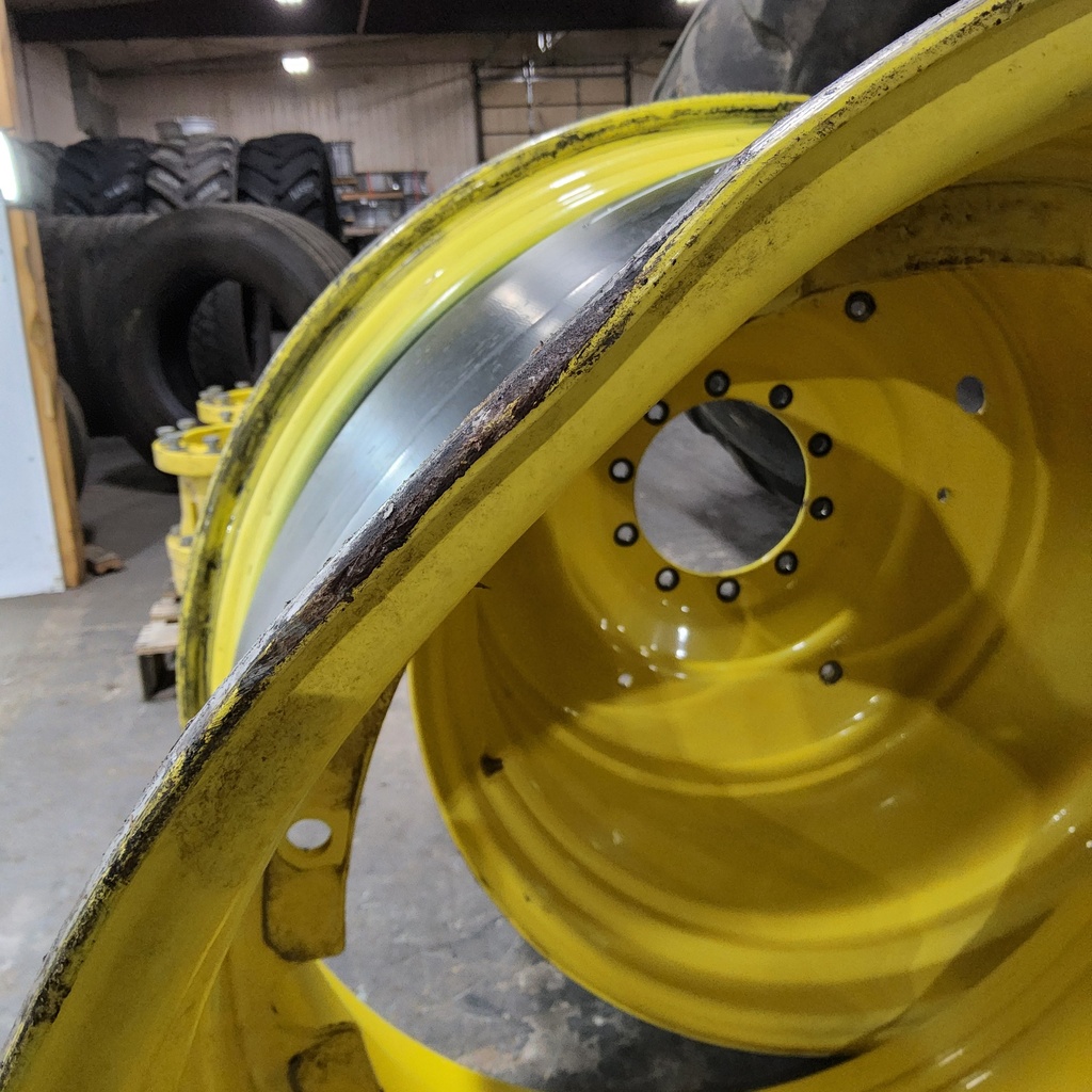 27"W x 38"D, John Deere Yellow 12-Hole Stub Disc , -0.38" Offset