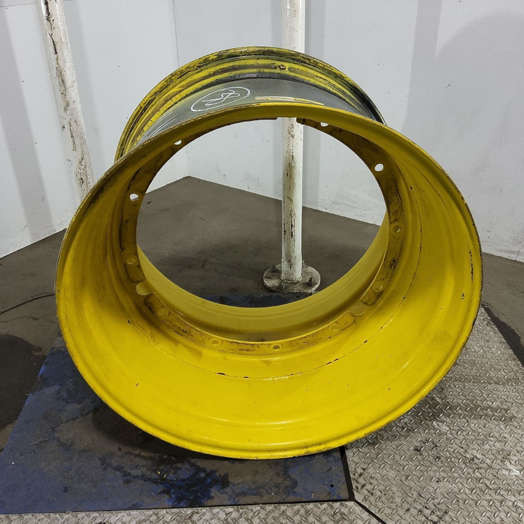 27"W x 38"D, John Deere Yellow 12-Hole Stub Disc , -0.38" Offset