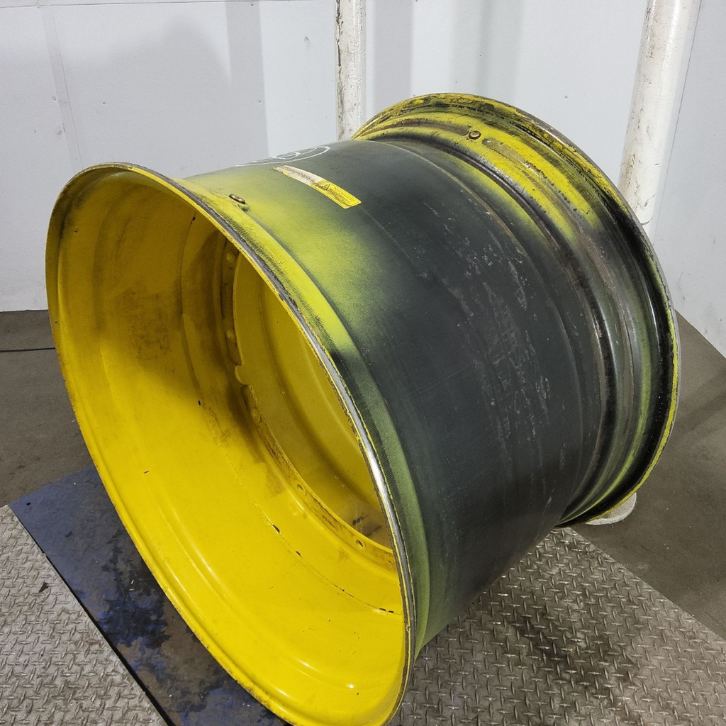 27"W x 38"D, John Deere Yellow 12-Hole Stub Disc , -0.38" Offset