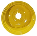 23"W x 42"D, John Deere Yellow 10-Hole Formed Plate , -13.81" Offset