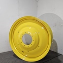 23"W x 42"D, John Deere Yellow 10-Hole Formed Plate , -13.81" Offset
