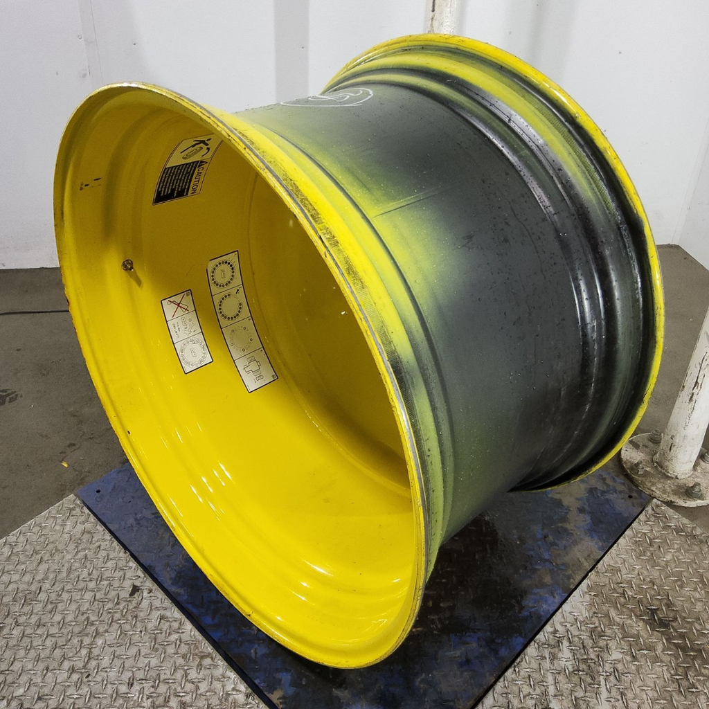 23"W x 38"D, John Deere Yellow 20-Hole Dolly Dual , -16.38" Offset
