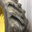 480/80R50 Goodyear Farm DT800 Super Traction R-1W on John Deere Yellow 10-Hole Formed Plate W/Weight Holes 30%