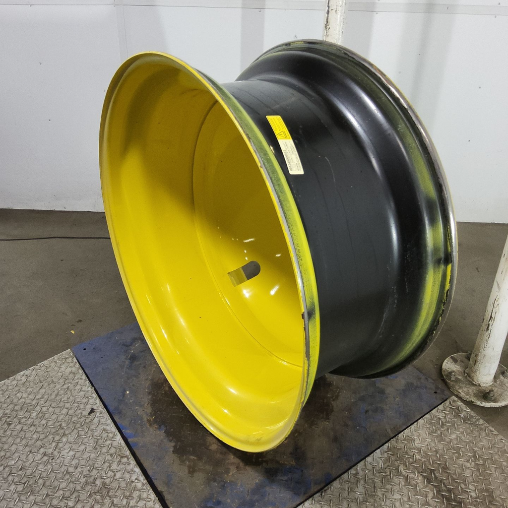 18"W x 42"D, John Deere Yellow 10-Hole Dolly Dual , -13.38" Offset