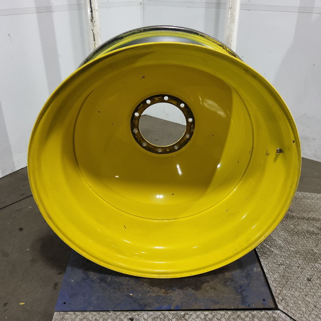 18"W x 42"D, John Deere Yellow 10-Hole Dolly Dual , -15.38" Offset