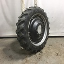 320/85R38 Goodyear Farm DT800 Super Traction R-1W on John Deere Yellow/Black 10-Hole Waffle Wheel (Groups of 3 bolts) 50%
