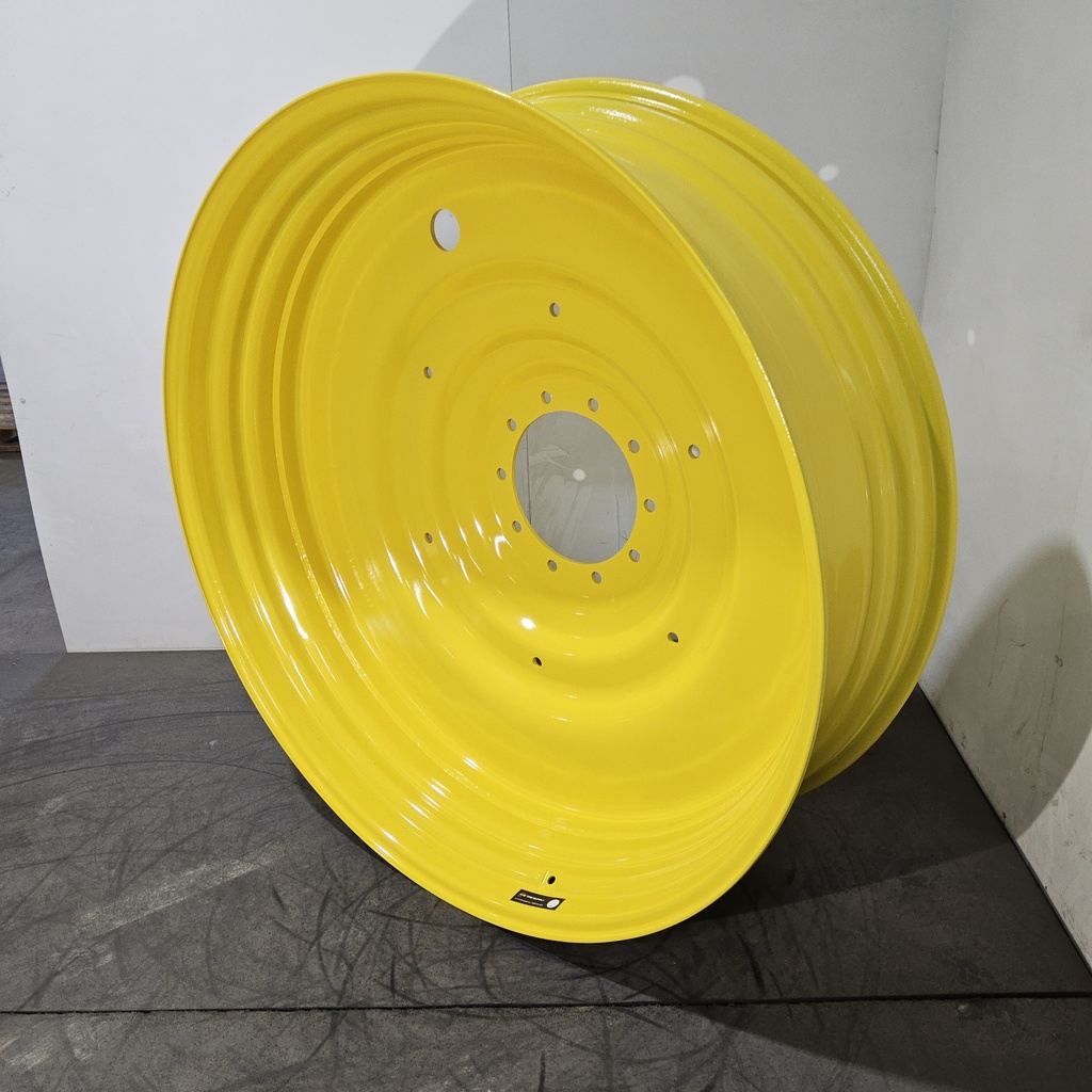 15"W x 50"D, John Deere Yellow 10-Hole Formed Plate , -6.69" Offset
