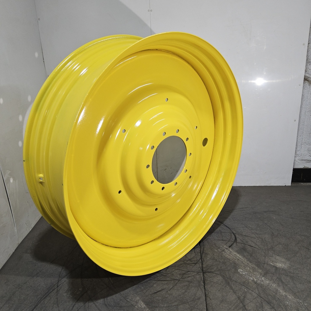 15"W x 50"D, John Deere Yellow 10-Hole Formed Plate , -6.69" Offset