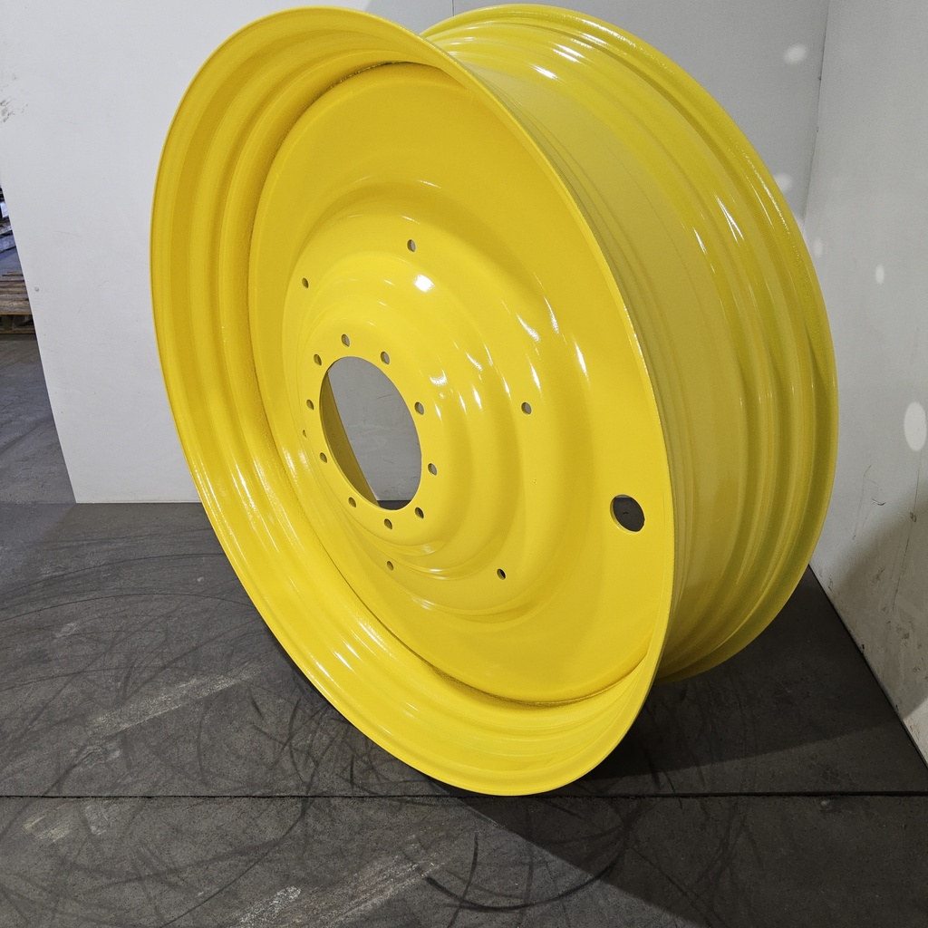 15"W x 50"D, John Deere Yellow 10-Hole Formed Plate , -6.69" Offset