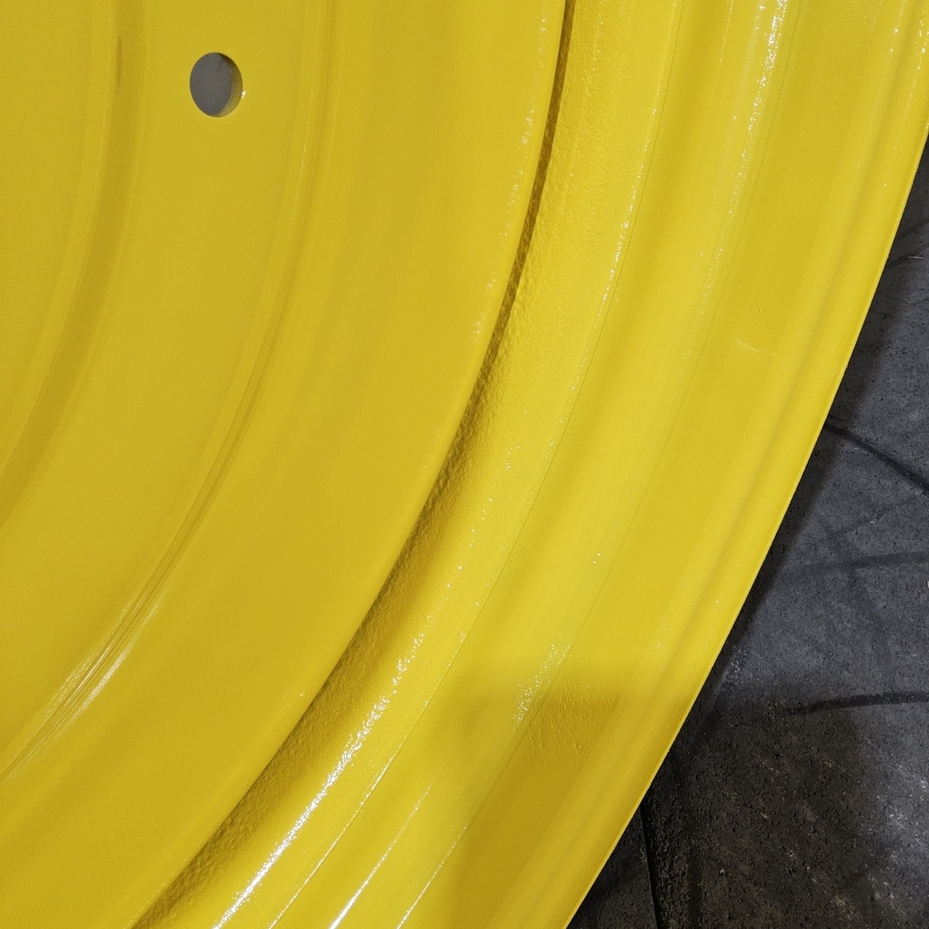 15"W x 50"D, John Deere Yellow 10-Hole Formed Plate , -6.69" Offset