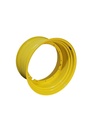 23"W x 42"D, John Deere Yellow 10-Hole Formed Plate , -13.88" Offset