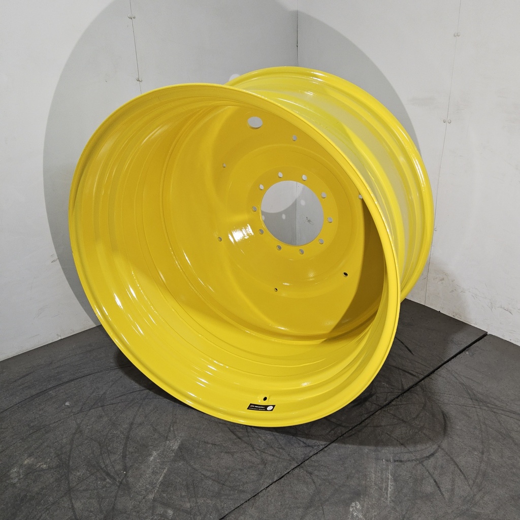 23"W x 42"D, John Deere Yellow 10-Hole Formed Plate , -13.88" Offset
