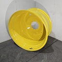 23"W x 42"D, John Deere Yellow 10-Hole Formed Plate , -13.88" Offset