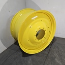 23"W x 42"D, John Deere Yellow 10-Hole Formed Plate , -13.88" Offset