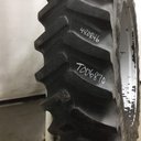 480/80R46 Firestone Radial Deep Tread 23 R-1W on Case IH Silver Mist 10-Hole Formed Plate W/Weight Holes 35%