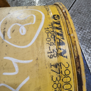 17"W x 25"D, John Deere Construction Yellow 16-Hole 3 Piece Formed Plate , 4" Offset
