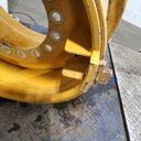 17"W x 25"D, John Deere Construction Yellow 16-Hole 3 Piece Formed Plate , 4" Offset