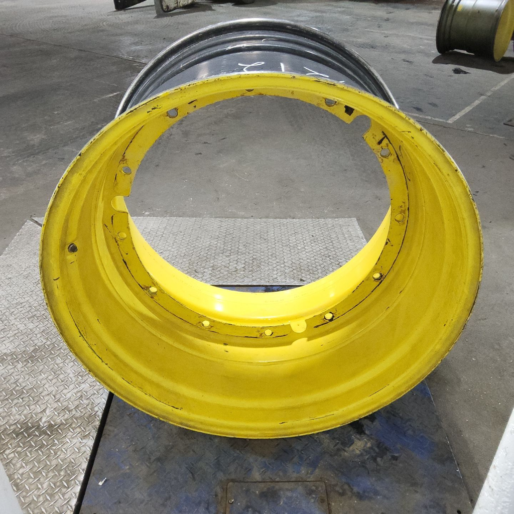 25"W x 38"D, John Deere Yellow 12-Hole Stub Disc , -0.25" Offset