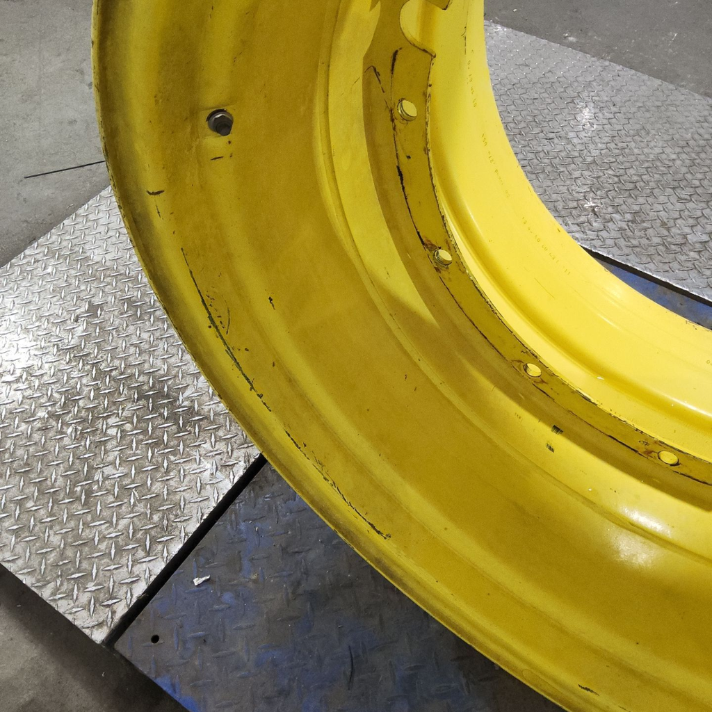 25"W x 38"D, John Deere Yellow 12-Hole Stub Disc , -0.25" Offset