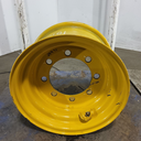 11"W x 18"D, John Deere Construction Yellow 8-Hole Flat Plate , 0.38" Offset