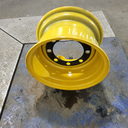 11"W x 18"D, John Deere Construction Yellow 8-Hole Flat Plate , 0.38" Offset