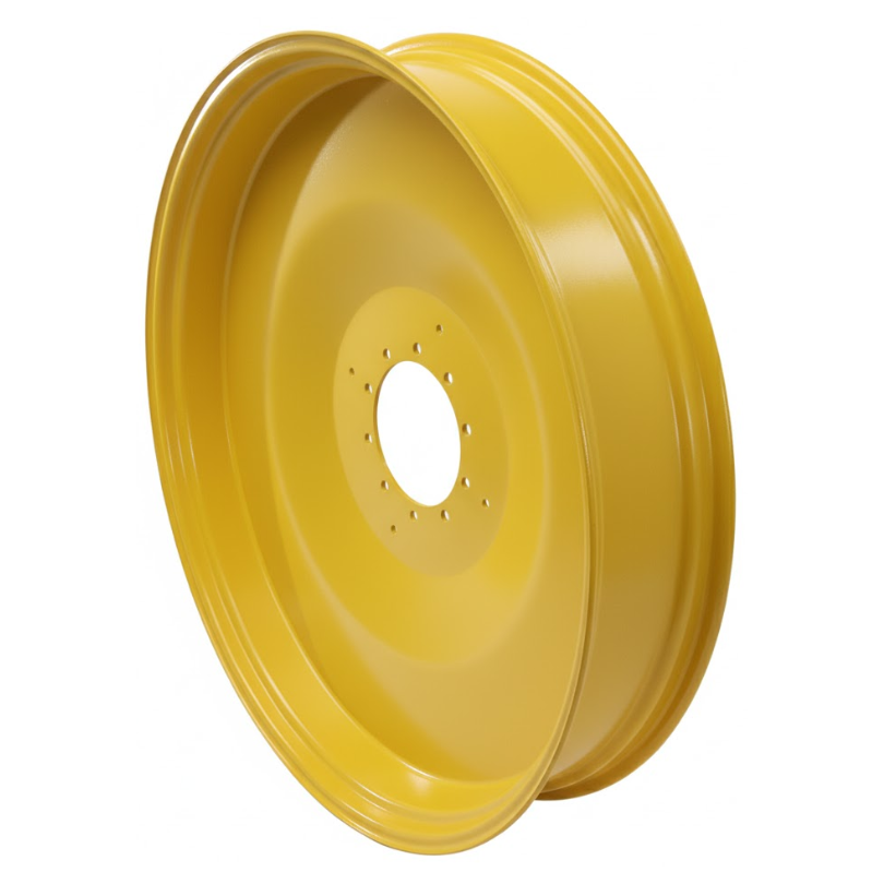 10"W x 54"D, John Deere Yellow 10-Hole Formed Plate , -9.25" Offset