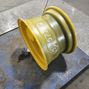 11"W x 18"D, John Deere Construction Yellow 8-Hole Flat Plate , 0.38" Offset