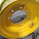 11"W x 18"D, John Deere Construction Yellow 8-Hole Flat Plate , 0.38" Offset