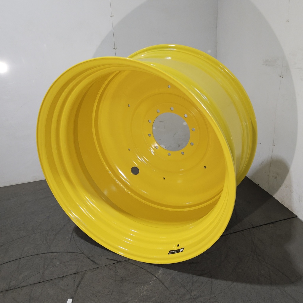 23"W x 42"D, John Deere Yellow 10-Hole Formed Plate , -13.25" Offset