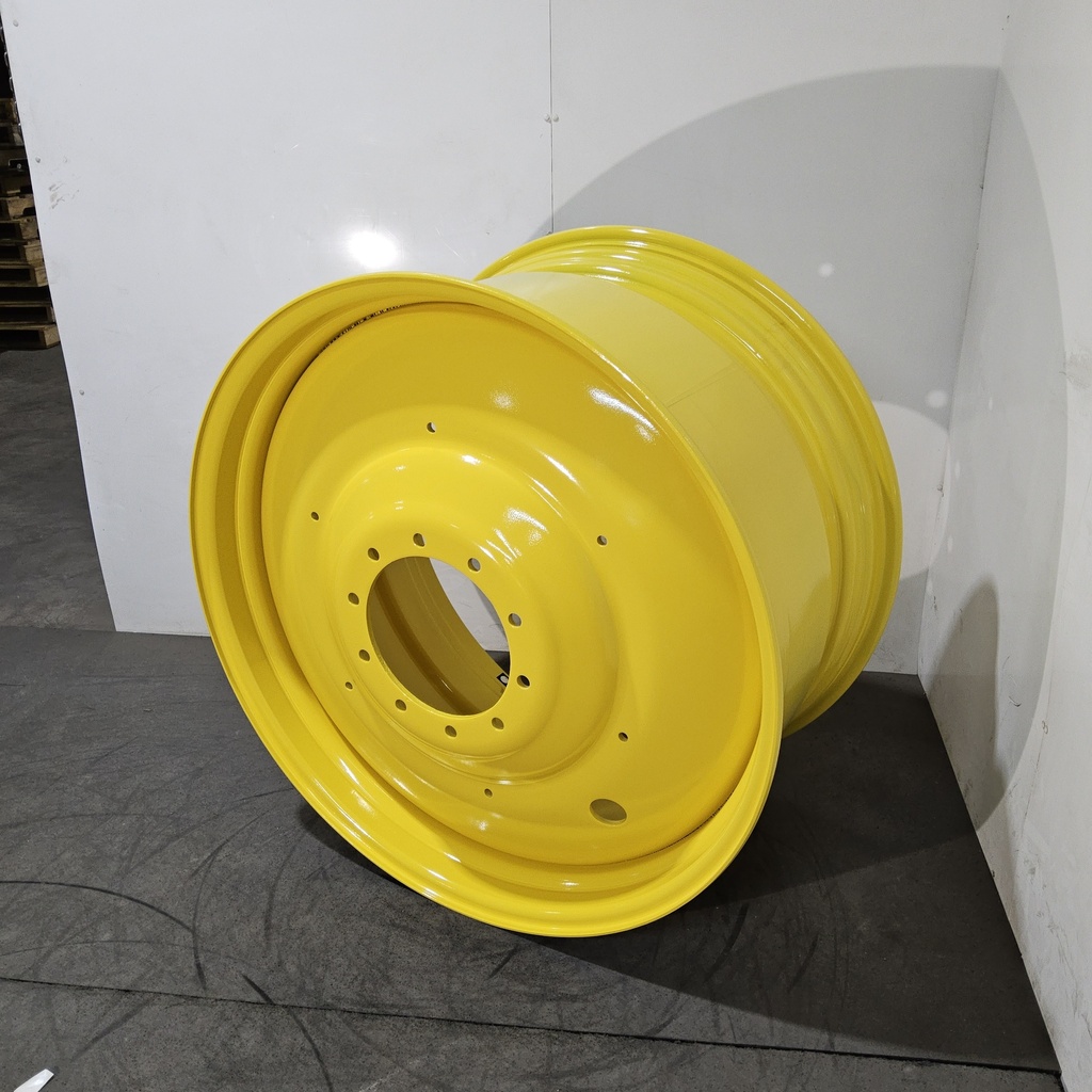 23"W x 42"D, John Deere Yellow 10-Hole Formed Plate , -13.25" Offset
