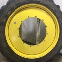 380/90R54 Goodyear Farm DT800 Super Traction R-1W on John Deere Yellow 12-Hole Stub Disc 50%